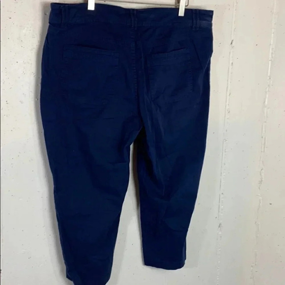 Fashion Bug 18 blue cotton/spandex‎ capris - Picture 2 of 4